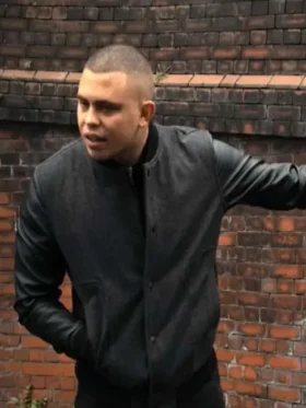 Aaron Heffernan Ash Brassic S05 Black Varsity Jacket