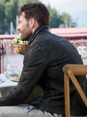 Aaron Oconnell Junebug 2024 Black Leather Jacket On Sale