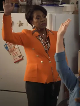 Abbott Elementary S04 Barbara Howard Orange Blazer On Sale