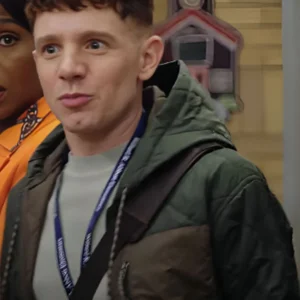 Abbott Elementary S04 Jacob Hill Green Quilted Jacket