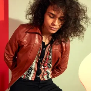 Adam Fitting In Premier Bomber Leather Jacket For Sale