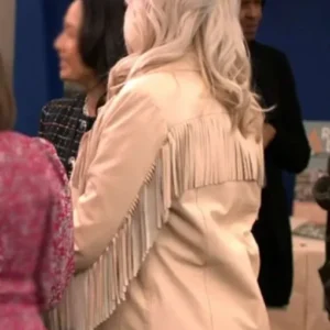 Adele Unstable Tv Series Season 02 Fringe Leather Jacket Back View