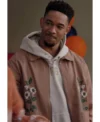 All American Homecoming S03 Damon Sims Floral Embroidered Jacket