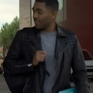 Anthony Welsh Brassic Black Leather Jacket Front View