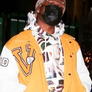 Asap Rocky Sjv Varsity Jacket Front