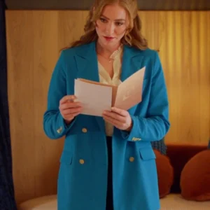 Ava Micallief Love On The Danube Royal Getaway Blue Blazer Front