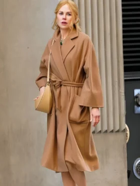 Babygirl Nicole Kidman Brown Wool Coat