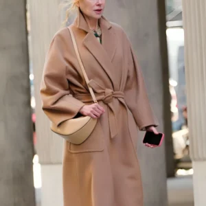 Babygirl Nicole Kidman Brown Wool Coat For Sale
