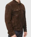 Bardon Quinn This Town Suede Leather Jacket For Sale