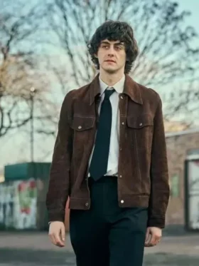 Bardon Quinn This Town Suede Leather Jacket Full View