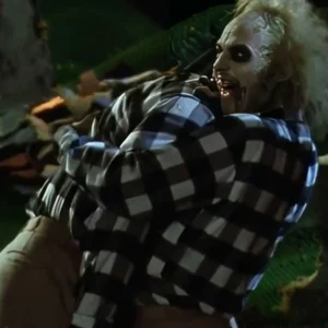 Beetlejuice Beetlejuice 2024 Michael Keaton Plaid Shirt For Sale