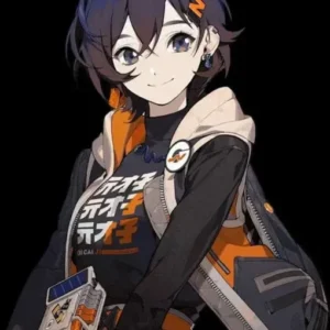 Belle Zenless Zone Zero Cotton Hooded Costume Vest Full View