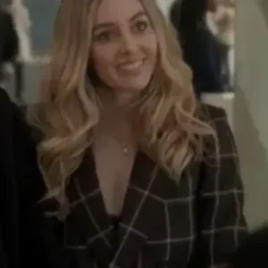 Bex Ted Lasso S03 Black Plaid Blazer