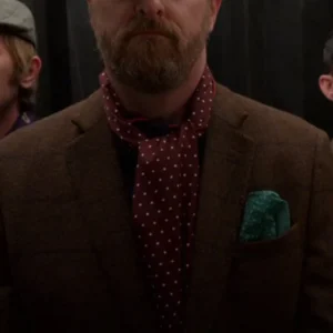 Brendan Hunt Ted Lasso Brown Blazer Front View