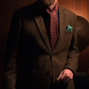 Brendan Hunt Ted Lasso Brown Blazer Full View