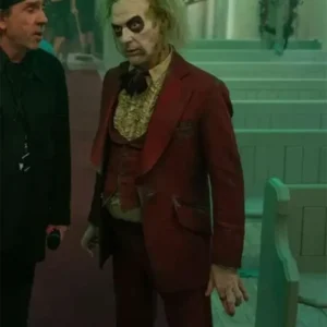 Buy Beetlejuice Beetlejuice 2024 Michael Keaton Red Suit For Men And Women