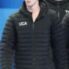 Buy Jack Alexy Team USA Black Puffer Hooded Jacket For Men And Women