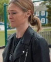 Buy Julia Stiles Chosen Family Black Biker Leather Jacket