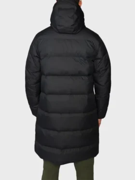 Buy Liverpool Black Puffer Long Hooded Jacket Sale