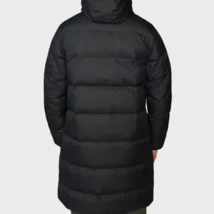 Buy Liverpool Black Puffer Long Hooded Jacket Sale
