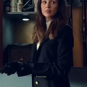 Buy Maya Stern Fool Me Once Black Wool Long Coat