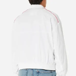 Buy Mclaren Graphic Black and White Zip Up Track Bomber Jacket