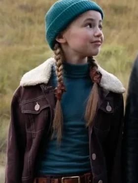 Buy Nell Fisher Bookworm 2024 Brown Denim Shearling Jacket