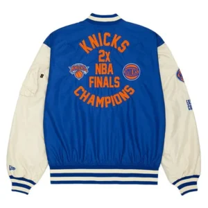 Buy New York Knicks X Alpha X New Era L 2B Bomber Jacket Sale