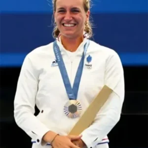 Buy Paris Olympic 2024 Lisa Barbelin White Bomber Jacket For Unisex