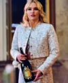 Camille Emily In Paris S03 Grey Cropped Tweed Jacket