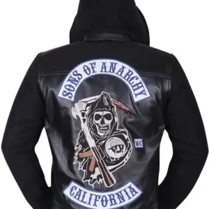 Charlie Hunnam SOA Sons of Anarchy Leather Jacket Back