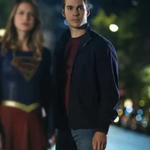 Chris Wood Supergirl S04 Mon El Black Cotton Jacket