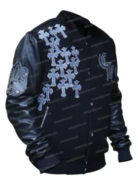 Chrome Heart Letterman Varsity Jacket Front