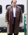 Colin Farrell The Penguin Brown Leather Coat