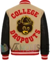 College Dropouts Hip Hop Letterman Jacket back