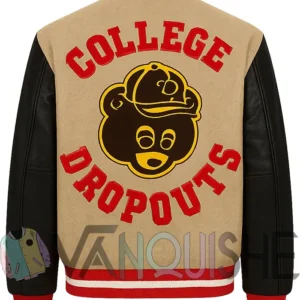 College Dropouts Hip Hop Letterman Jacket back