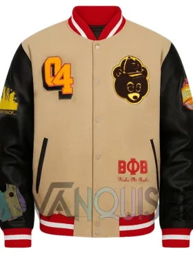 College Dropouts Hip Hop Letterman Jacket front