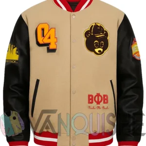 College Dropouts Hip Hop Letterman Jacket front