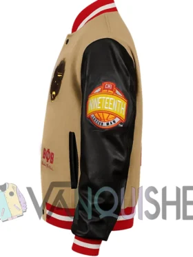 College Dropouts Hip Hop Letterman Jacket left