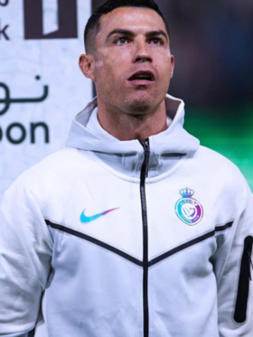 Cristiano Ronaldo Al Nassr Tech White Jacket