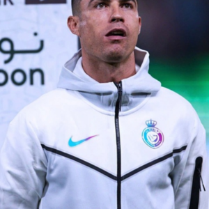 Cristiano Ronaldo Al Nassr Tech White Jacket
