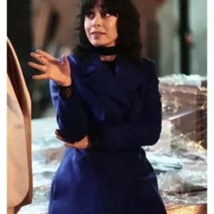Cristin Milioti The Penguin Blue Long Coat