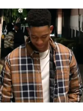 Damon All American Homecoming Cotton Plaid Jacket