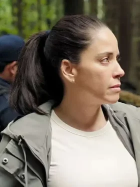 Daniela The Accident Grey Hooded Jacket Front View