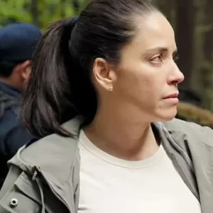 Daniela The Accident Grey Hooded Jacket Front View