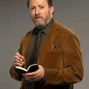 David Mitchell Ludwig Brown Blazer Front