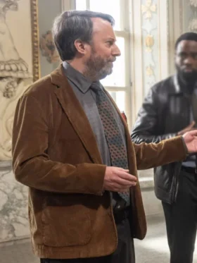 David Mitchell Ludwig Brown Blazer Side View