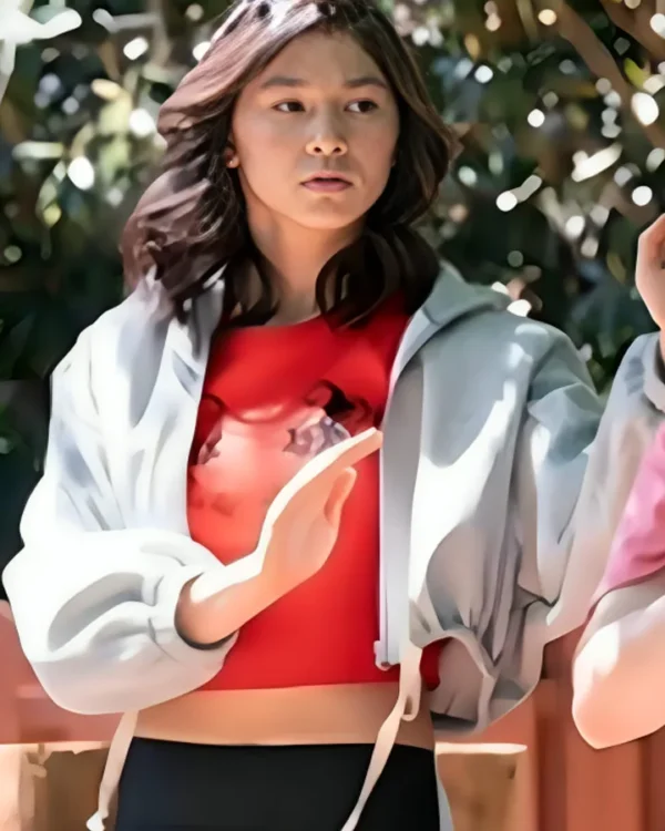Devon Lee Cobra Kai S06 Grey Cropped Jacket