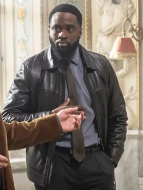 Dipo Ola Ludwig Black Leather Jacket