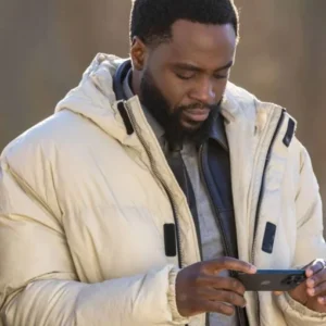 Dipo Ola Ludwig White Puffer Coat Front